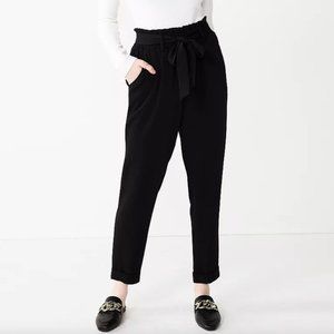 SO High-Rise Paperbag Tapered Leg Pants